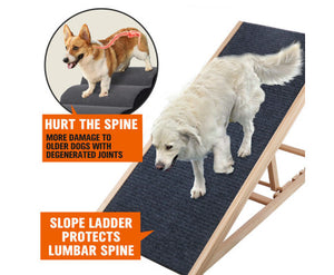 70cm Foldable Adjustable Dogs Stairs For Bed
