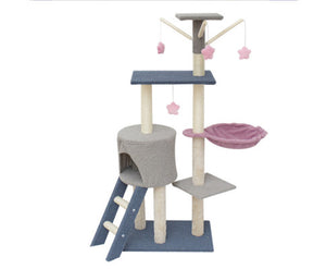 Multiple Level Cat Scratching Post Bed with Toys