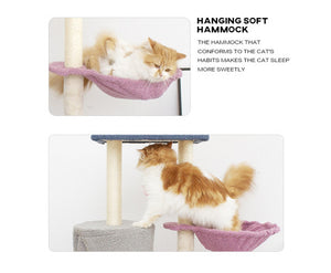 Multiple Level Cat Scratching Post Bed with Toys