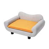 Washable Back Lounge Pet Sofa Bed - Grey