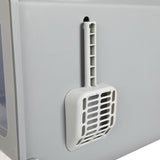 Enclosed Cat Litter Box with Odour Control Basin
