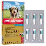 Advantix Aqua Medium Dog (6 Pack)