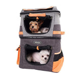 CAT & DOG TWO-TIER PET TRAVEL BACKPACK BY IBIYAYA