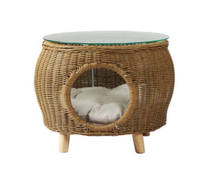 Side Table Coffee Pet Bed - Yellow
