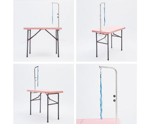 97cm Adjustable Pet Grooming Table -  Pink