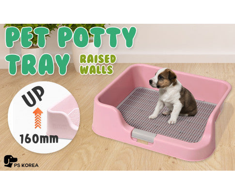 Dog Potty Training  Tray - Pink