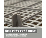 Dog Potty Training  Tray Detachable Wall - Grey