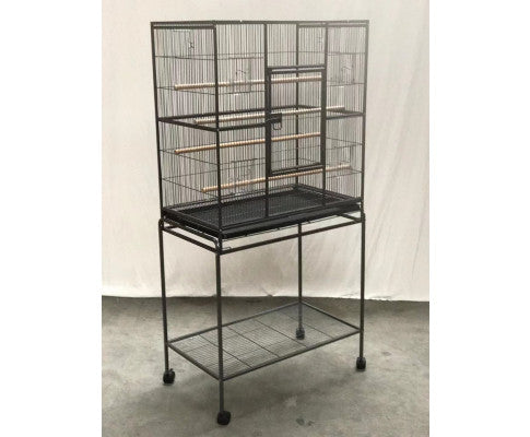 161cm Bird Cage Parrot Aviary Stand-alone Budgie with Castor Wheels