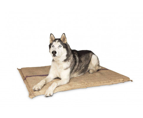110 x 78cm Jumbo Hessian Pet Bed Cushion With Foam