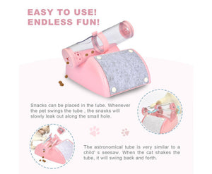 Interactive Cat Peek Hunting Toy- Pink