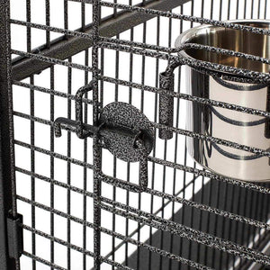 Bird Cage & Parrot Cage Supplies 173cm Bird Cage with Perch - Black