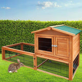 Chicken Coop, Backyard Chicken House, Rabbit Hutch & Rabbit Cage 155cm Tall Wooden Chicken Coop & Rabbit Hutch