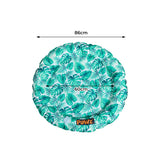 Dog & Cat Waterproof Self-Cooling Bed - Green Leaf Round Type