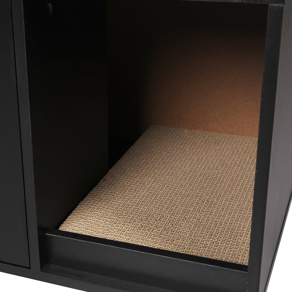 Enclosed Hooded Cat Litter Box Furniture