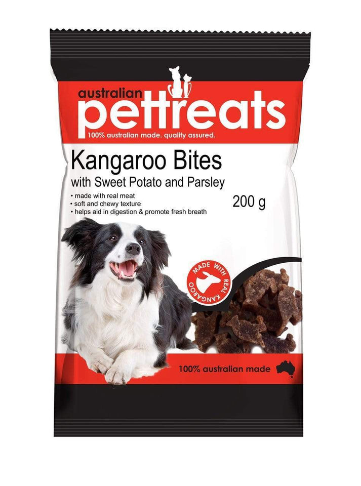 Kangaroo Bites with Sweet Potato & Parsley
