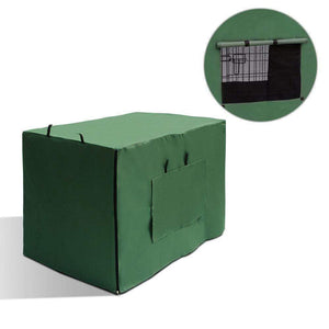 Pet Care 36inch Collapsible Pet Cage with Cover - Black & Green