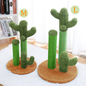 53cm Cactus Cat Scratching Post / Tree / Pole - Brown Cactus