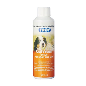 TROY CALCIUM SYRUP ORAL SUPPLEMENT FOR DOGS & CATS 250ML