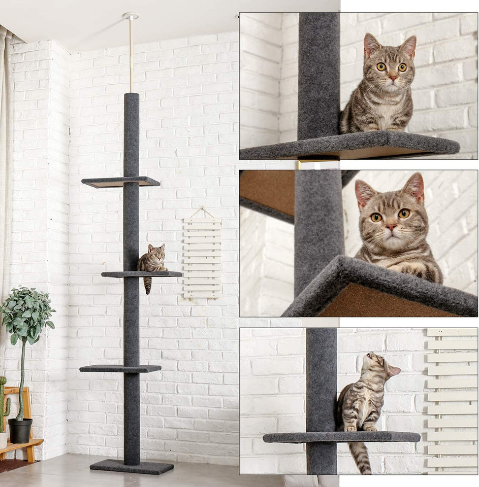 228cm Floor To Ceiling Cat Scratching Post / Tree / Pole