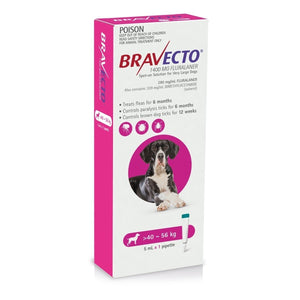 Bravecto Spot-on Flea & Tick Treatment for Dogs 40-56kg