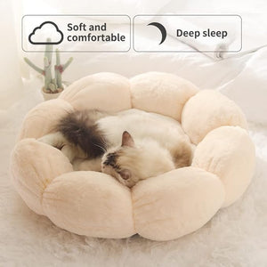 LIFEBEA Anti Skid Cute Bed for Cats and Small Dogs - Light Pink