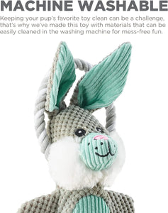 Charming Pet Scrunch Bunch & Squeak Dog Toy - Bunny