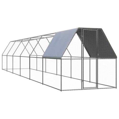 24m2 Galvanised Steel Outdoor Chicken/ Cat/ Dog Enclosure