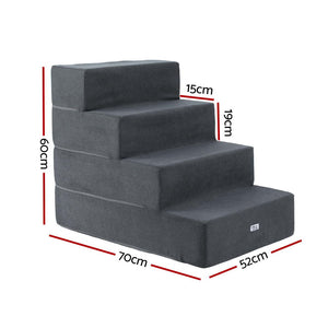 4 Step Pet Steps - Dark Grey