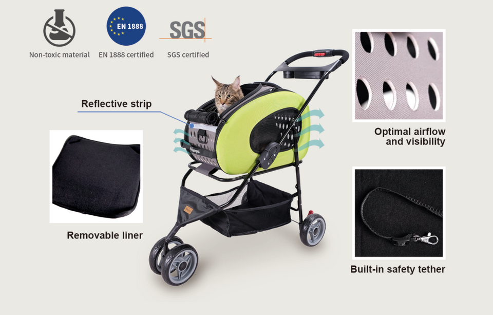 5-in-1 Dog & Cat Carrier/Stroller