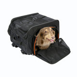 Ibiyaya JetPaw: Expandable Pet Carrier & Backpack - Obsidian/Orange