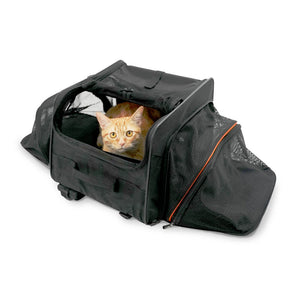 Ibiyaya JetPaw: Expandable Pet Carrier & Backpack - Obsidian/Orange