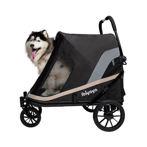 LARGE DOG STROLLER PRAM FOR DOGS UP TO 50KG BY IBIYAYA (Grand Cruiser)