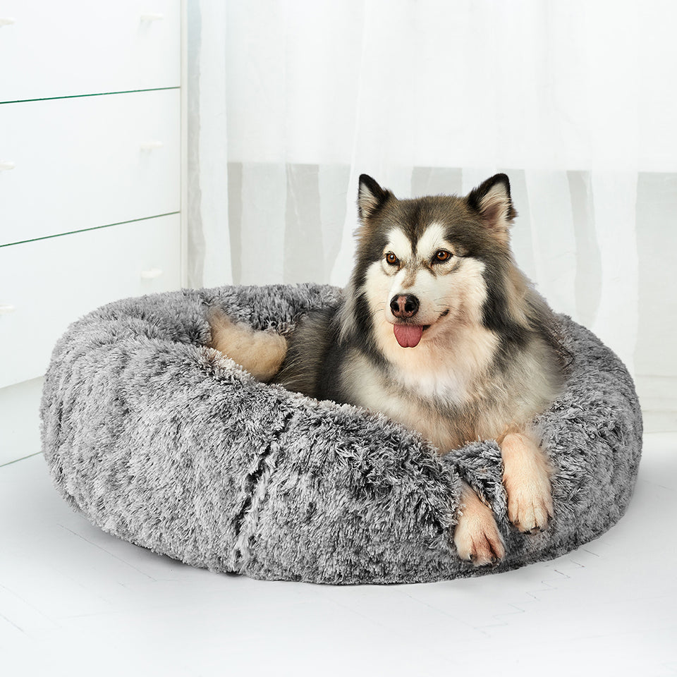 DOG & CAT DONUT BED - Charcoal