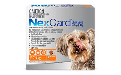 Nexgard For Dogs 2-4Kg - Orange 3 Pack