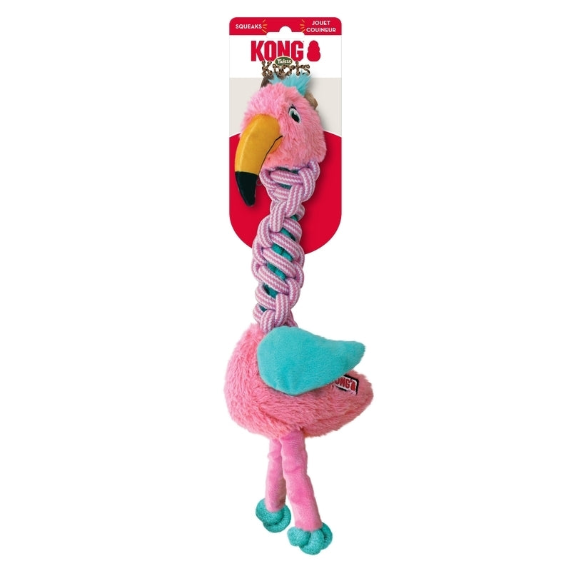 KONG Knots Twists Plush Tug Dog Toy - Med/Lge - 3 Assorted Designs