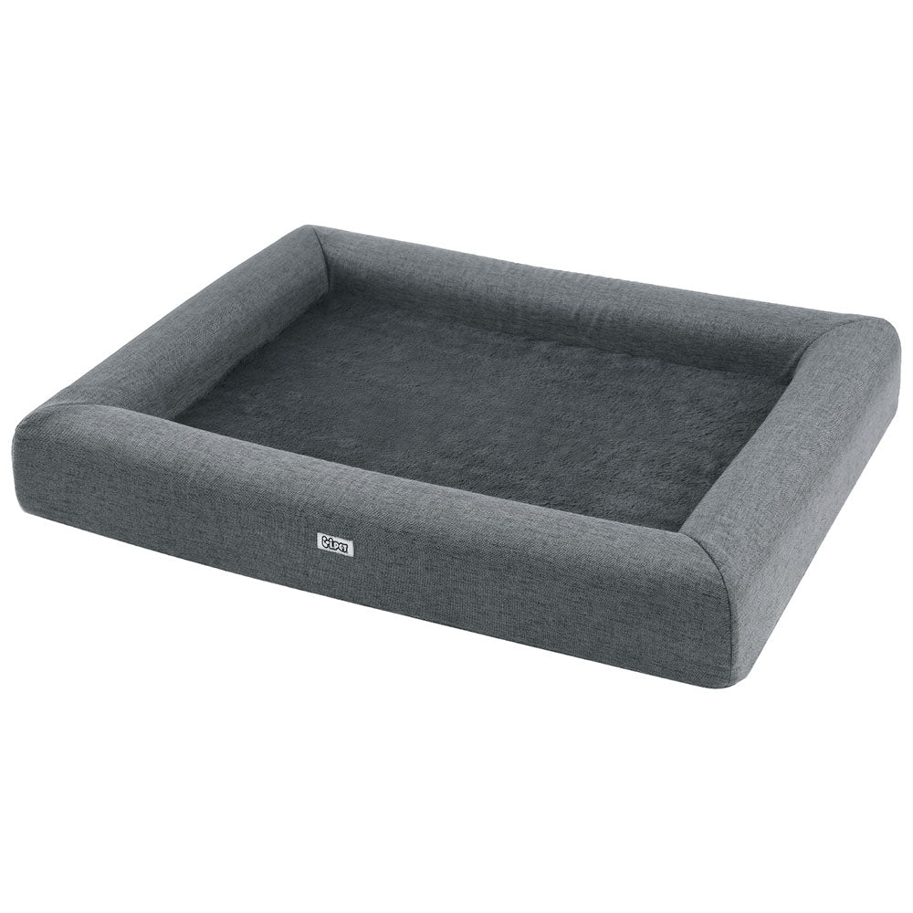 Egg Crate Foam Dog Bed Sofa - Grey