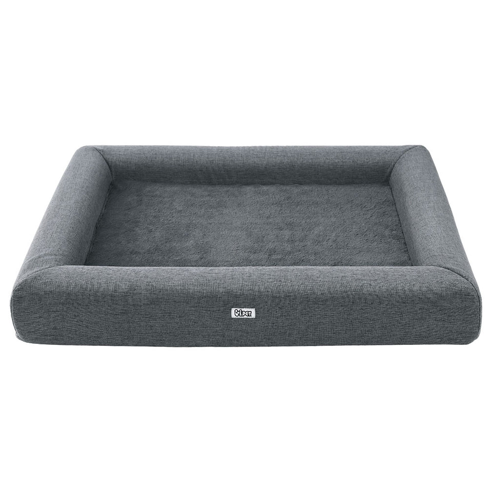 Egg Crate Foam Dog Bed Sofa - Grey