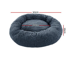 CALMING PET BED - DARK GREY