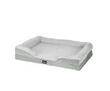 Egg Crate Foam Dog Bed Sofa - Light Grey