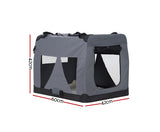 Portable Foldable Pet Carrier - Grey