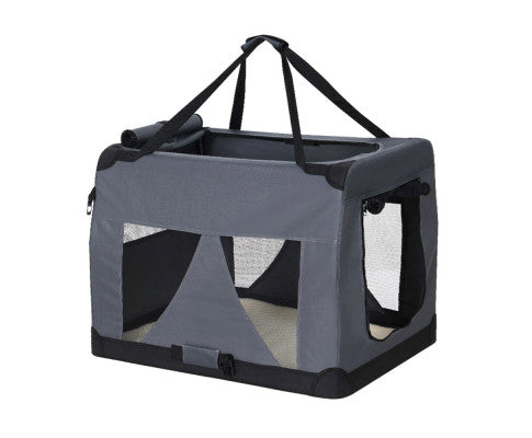 Portable Foldable Pet Carrier - Grey