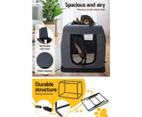 Portable Foldable Pet Carrier - Grey