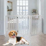 3 Panel Wooden Dog Fence Retractable