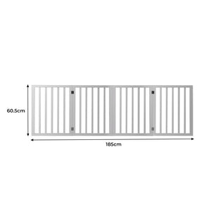 4 PANEL WOODEN DOG FENCE RETRACTABLE