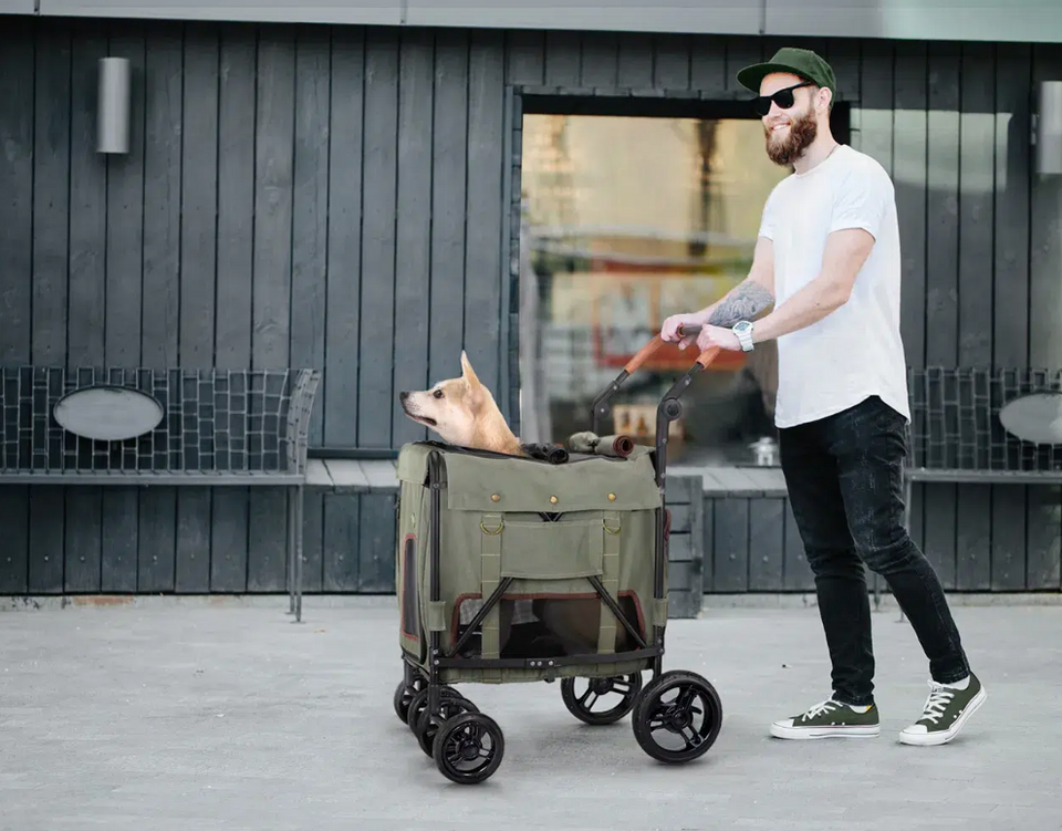 Gentle Giant Dual Entry Easy-Folding Pet Wagon for Dogs up to 25kg