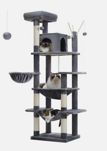 175cm Plush Cat Scratching Tree Tower