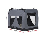 Portable Foldable Pet Carrier - Grey