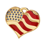 USA Heart Pet ID Tag