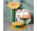 75cm Sunflower Plush Scratching Post Cat Tree