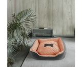 Pet Sofa Cushion - Grey/ Orange